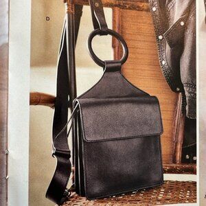 Sundance Carousel Sling Bag Leather Black Color